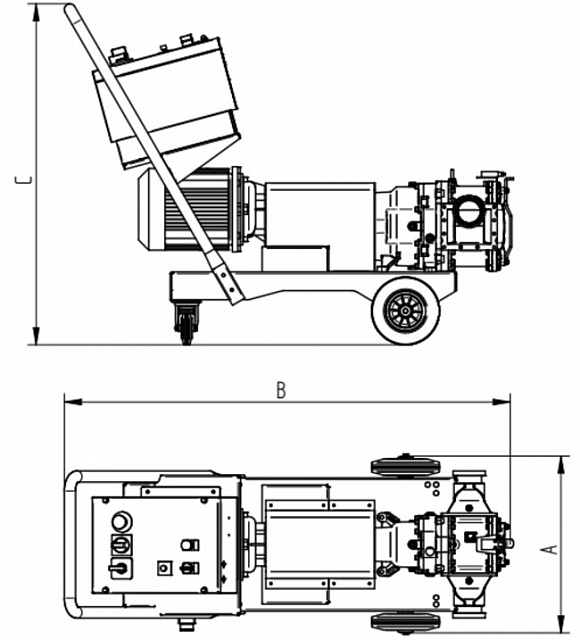 Роторный насос, модель LB200
